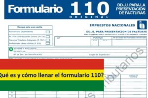 ¿Qué es y cómo llenar el formulario 110?